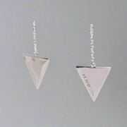 Female Energy Drop Earrings Silver (925 Sterling Silver)
