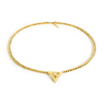 Born a Queen Stainless Steel Beaded Necklace in Gold– A symbol of strength and empowerment. [Motivational and inspirational jewellery], [beautiful jewellery].