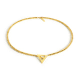 Born a Queen Stainless Steel Beaded Necklace in Gold– A symbol of strength and empowerment. [Motivational and inspirational jewellery], [beautiful jewellery].