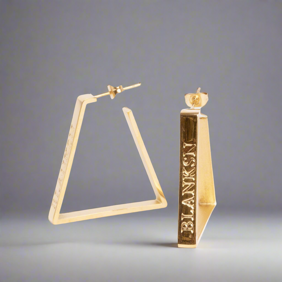 Female Energy Chunky Hoops Gold | Inspirational Jewellery
