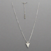 Purity Triangle Bobble Chain Necklace Silver, [motivational and inspirational Jewellery], [beautiful Jewellery]