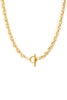 Linked Chain Stainless Steel Necklace in Gold – Symbolising strength, connection, and empowerment. [Motivational and inspirational jewellery], [beautiful jewellery].