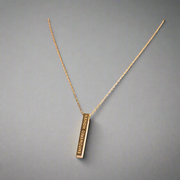 Empowered Woman Necklace Gold