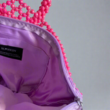 'WE FOUND LOVE' Handcrafted Pink Beaded Bag - Blanksn Jewellery-[motivational and inspirational Jewellery]- [beautiful Jewellery]