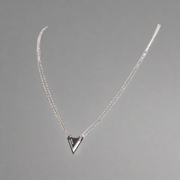 Faith Triangle Double Chain Necklace Silver - Blanksn Jewellery-[motivational and inspirational Jewellery]- [beautiful Jewellery]