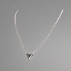 Faith Triangle Double Chain Necklace Silver - Blanksn Jewellery-[motivational and inspirational Jewellery]- [beautiful Jewellery]