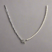 Pearl and Stainless Steel Necklace Silver, [motivational and inspirational Jewellery], [beautiful Jewellery]