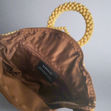 I SLAY' Handcrafted Cream Beaded Bag - Blanksn Jewellery-[motivational and inspirational Jewellery]- [beautiful Jewellery]