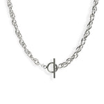 Linked Chain Stainless Steel Necklace In Silver, [motivational and inspirational Jewellery], [beautiful Jewellery]