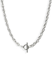 Linked Chain Stainless Steel Necklace In Silver, [motivational and inspirational Jewellery], [beautiful Jewellery]
