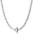 Linked Chain Stainless Steel Necklace In Silver, [motivational and inspirational Jewellery], [beautiful Jewellery]