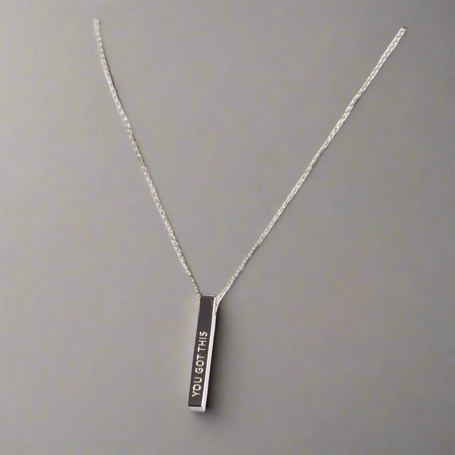 You Got This Necklace Silver