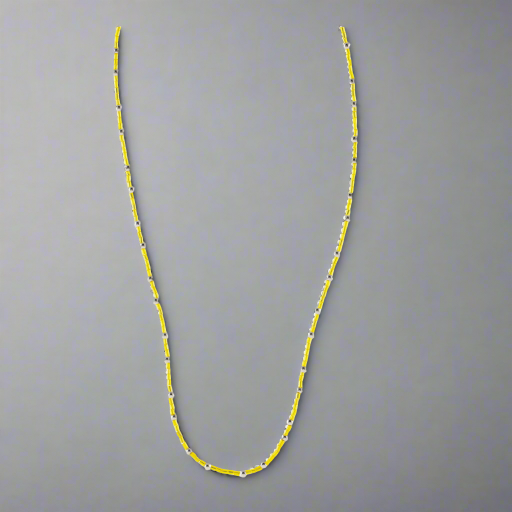 Happiness Beads Yellow and Silver, [motivational and inspirational Jewellery], [beautiful Jewellery]
