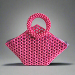 'WE FOUND LOVE' Handcrafted Pink Beaded Bag - Blanksn Jewellery-[motivational and inspirational Jewellery]- [beautiful Jewellery]