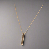 She Did That pendant Necklace Gold 