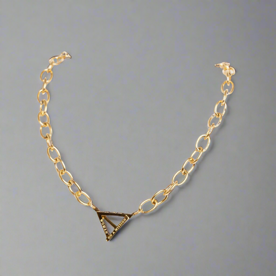 Woman on a Mission Chunky Chain Necklace Gold