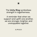 Unity Bobble Ring Gold - Blanksn Jewellery-[motivational and inspirational Jewellery]- [beautiful Jewellery]