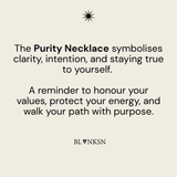 Purity Triangle Bobble Chain Necklace Gold - Blanksn Jewellery-[motivational and inspirational Jewellery]- [beautiful Jewellery]