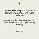 Wisdom Turquoise Triangle Ring Gold - Blanksn Jewellery-[motivational and inspirational Jewellery]- [beautiful Jewellery]