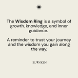 Wisdom Turquoise Triangle Ring Gold - Blanksn Jewellery-[motivational and inspirational Jewellery]- [beautiful Jewellery]