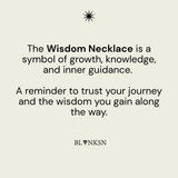 Wisdom Triangle Bobble Chain Necklace Gold - Blanksn Jewellery-[motivational and inspirational Jewellery]- [beautiful Jewellery]