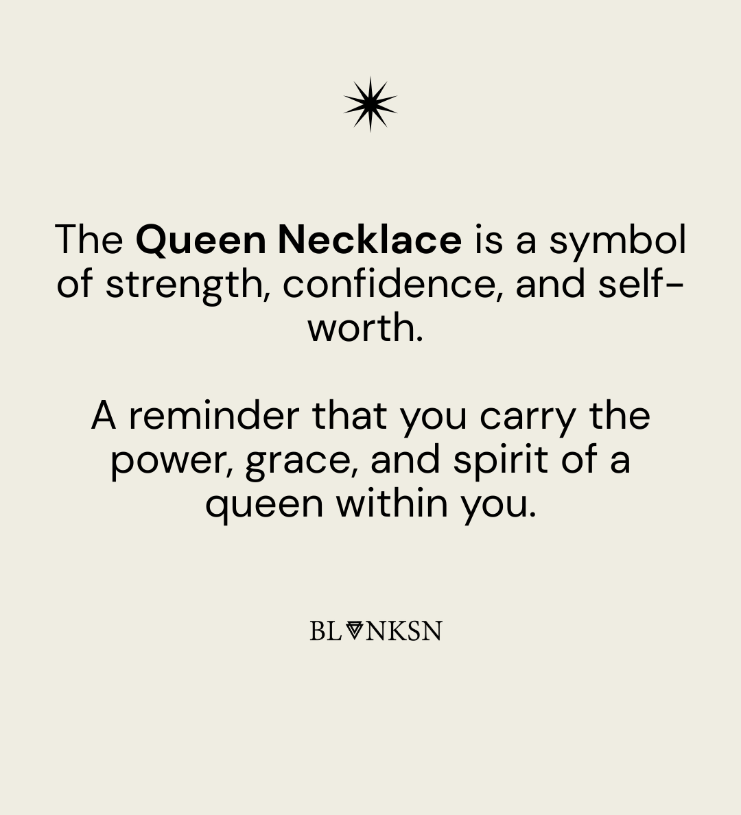 Queen Necklace Gold