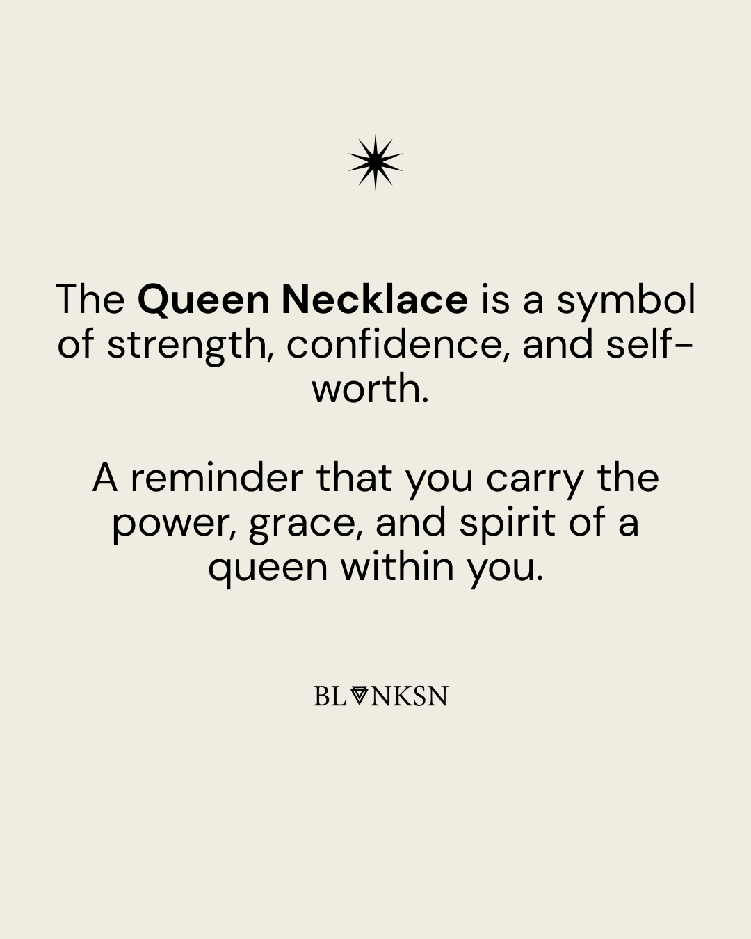 Queen Necklace Silver - Blanksn Jewellery-[motivational and inspirational Jewellery]- [beautiful Jewellery]