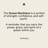 Queen Necklace Silver - Blanksn Jewellery-[motivational and inspirational Jewellery]- [beautiful Jewellery]