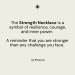 Strength Necklace Silver - Blanksn Jewellery-[motivational and inspirational Jewellery]- [beautiful Jewellery]