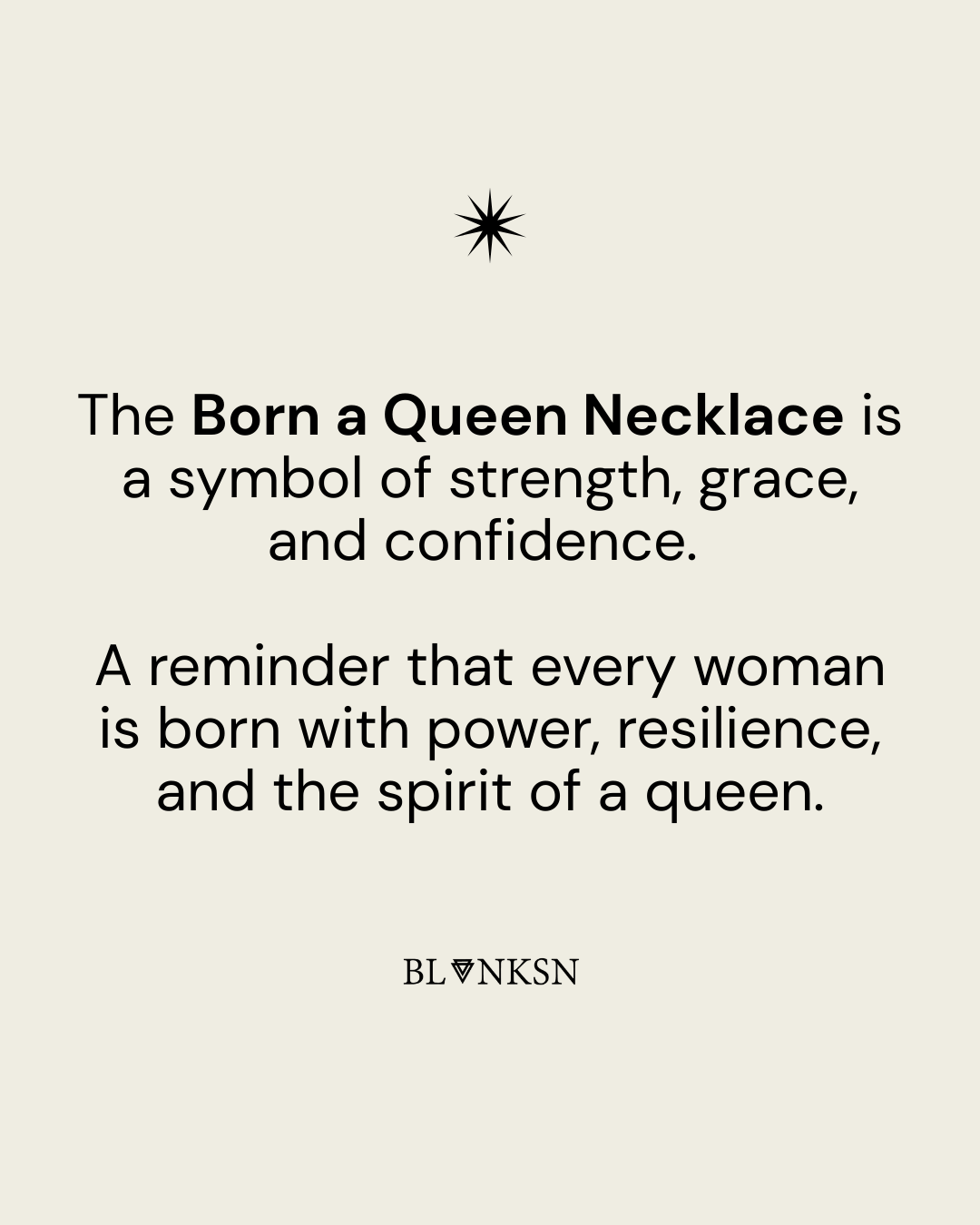 Born a Queen Beaded Necklace Silver - Blanksn Jewellery-[motivational and inspirational Jewellery]- [beautiful Jewellery]