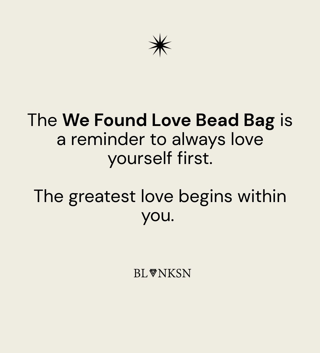 'WE FOUND LOVE' Handcrafted Beaded Bag - Blanksn Jewellery-[motivational and inspirational Jewellery]- [beautiful Jewellery]