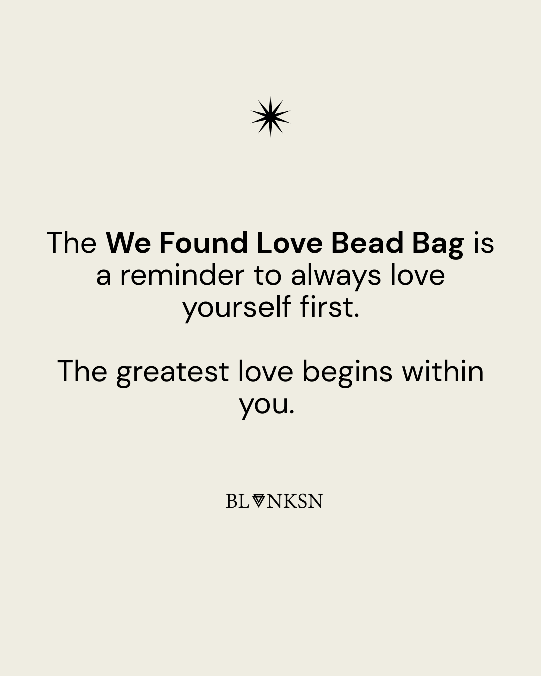 'WE FOUND LOVE' Handcrafted Beaded Bag - Blanksn Jewellery-[motivational and inspirational Jewellery]- [beautiful Jewellery]