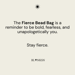'FIERCE' Handcrafted Beaded Bag - Blanksn Jewellery-[motivational and inspirational Jewellery]- [beautiful Jewellery]