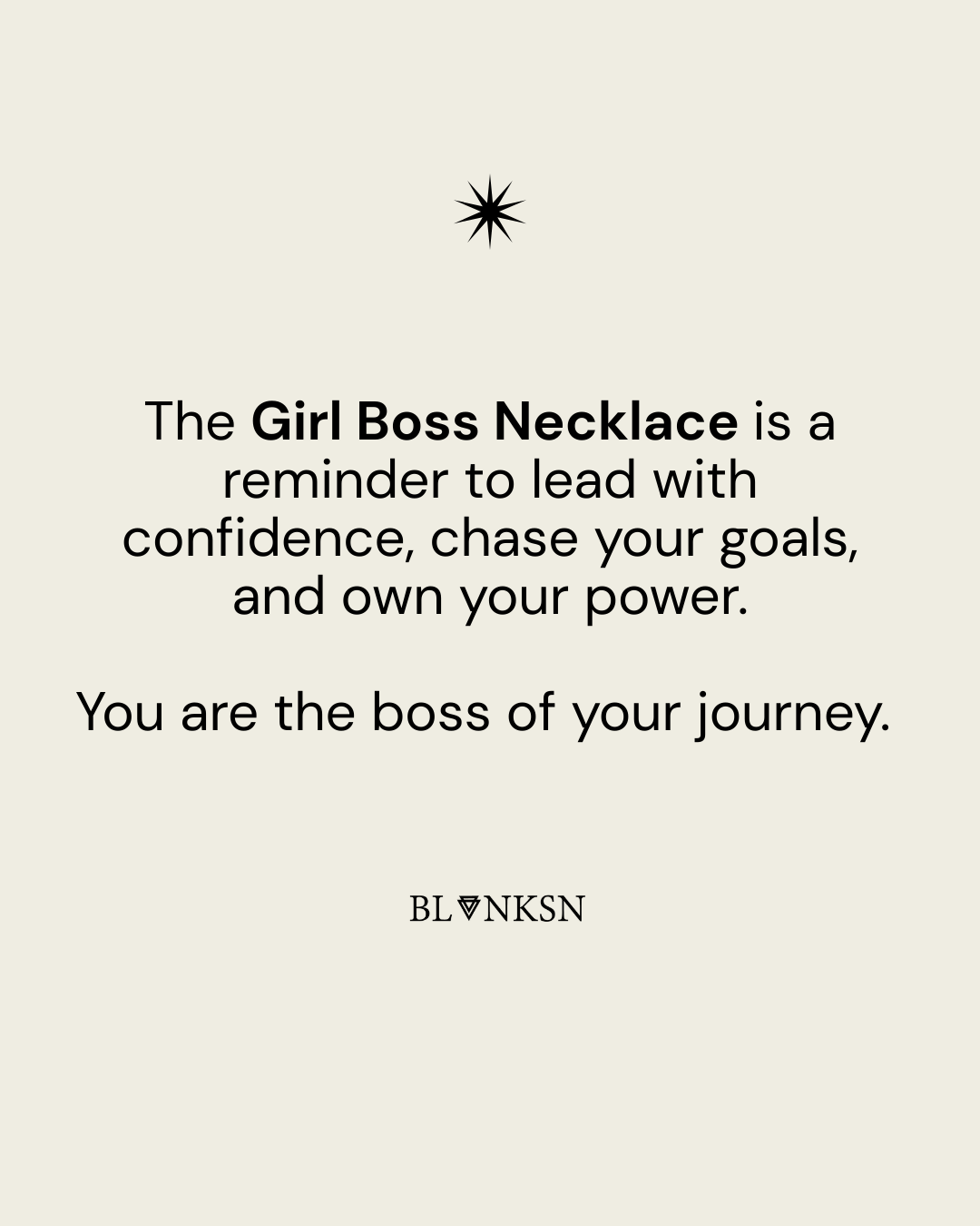 Girl Boss Necklace Silver - Blanksn Jewellery-[motivational and inspirational Jewellery]- [beautiful Jewellery]
