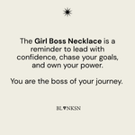 Girl Boss Necklace Silver - Blanksn Jewellery-[motivational and inspirational Jewellery]- [beautiful Jewellery]