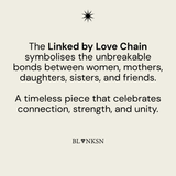 Linked by Love Chain Gold - Blanksn Jewellery-[motivational and inspirational Jewellery]- [beautiful Jewellery]