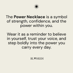 Power Triangle Bobble Chain Necklace Gold - Blanksn Jewellery-[motivational and inspirational Jewellery]- [beautiful Jewellery]
