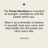 Power Triangle Bobble Chain Necklace Gold - Blanksn Jewellery-[motivational and inspirational Jewellery]- [beautiful Jewellery]