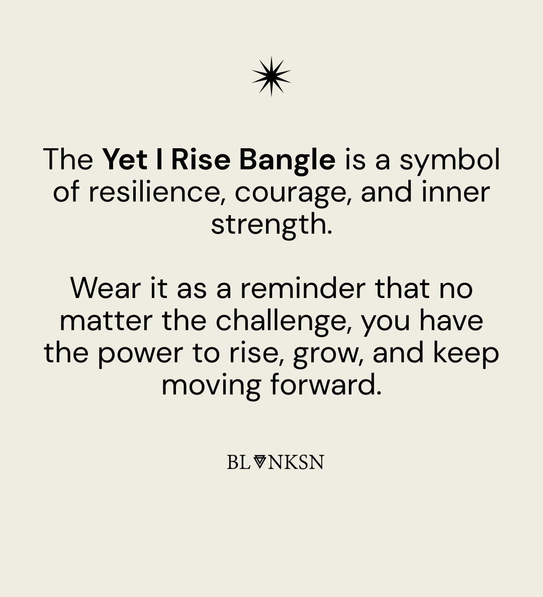 Yet I Rise Triangle Bangle Silver