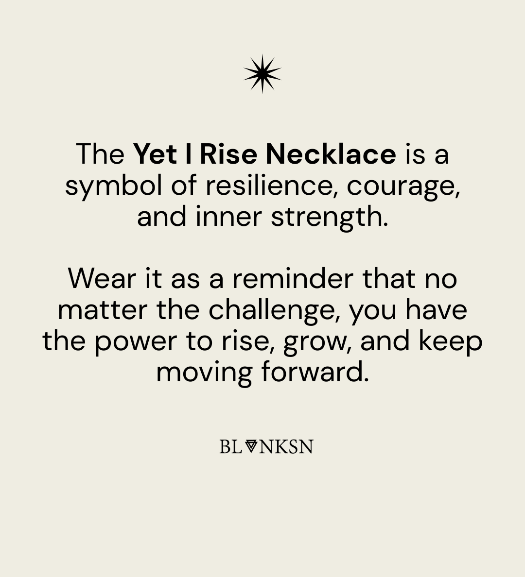 Yet I Rise Necklace Silver