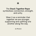 Stack Together Rope Chain Necklace Silver - Blanksn Jewellery-[motivational and inspirational Jewellery]- [beautiful Jewellery]