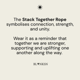 Stack Together Rope Chain Necklace Gold - Blanksn Jewellery-[motivational and inspirational Jewellery]- [beautiful Jewellery]