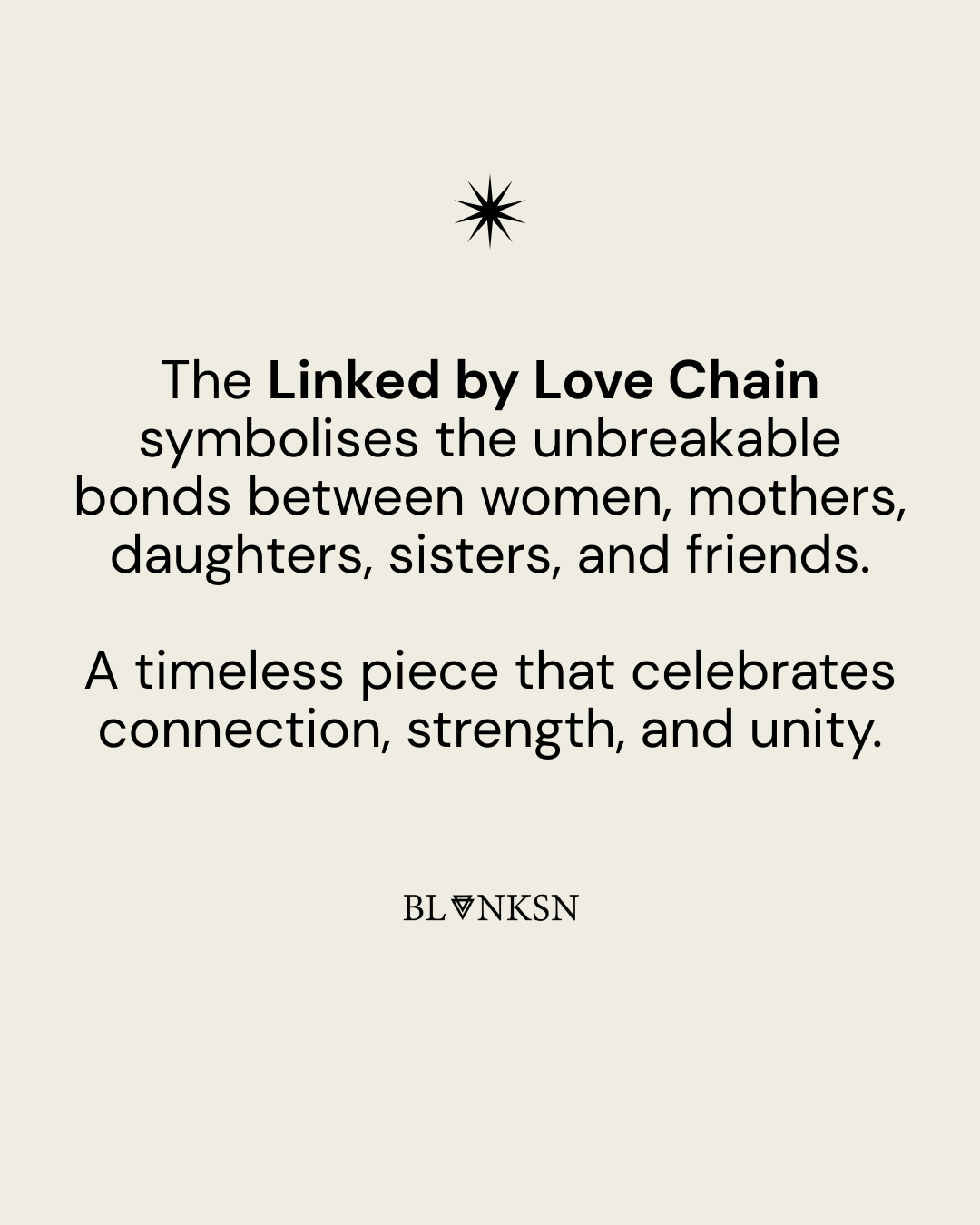 Linked by Love Chain Silver - Blanksn Jewellery-[motivational and inspirational Jewellery]- [beautiful Jewellery]