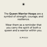 Warrior Queen Huggie Hoops Gold (925 Sterling Silver)