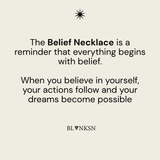 Belief Triangle Double Chain Necklace Gold - Blanksn Jewellery-[motivational and inspirational Jewellery]- [beautiful Jewellery]