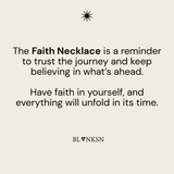 Faith Triangle Double Chain Necklace Gold - Blanksn Jewellery-[motivational and inspirational Jewellery]- [beautiful Jewellery]