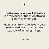 Believe In Yourself Chunky Chain Bracelet Silver