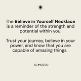 Believe In Yourself Chunky Chain Necklace Silver