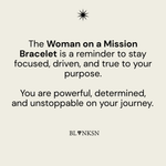 Woman on a Mission Chunky Chain Bracelet Gold - Blanksn Jewellery-[motivational and inspirational Jewellery]- [beautiful Jewellery]