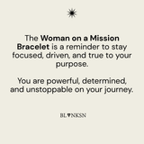 Woman on a Mission Chunky Chain Bracelet Gold - Blanksn Jewellery-[motivational and inspirational Jewellery]- [beautiful Jewellery]